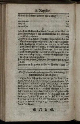 Die Fehler / welche noch angemercket / [...]