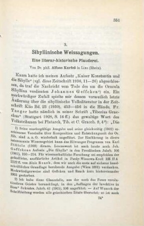 351-366 Sibyllinische Weissagungen