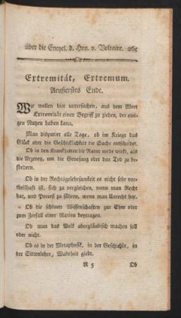 Extremität, Extremum.