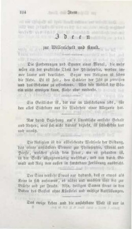 114-134 Ideen zur Wissenschaft und Kunst