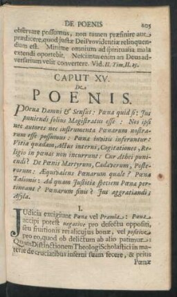 Caput XV. De Poenis