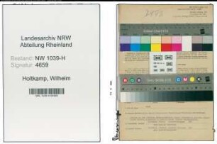 Entnazifizierung Wilhelm Holtkamp , geb. 28.04.1922 (Maler)