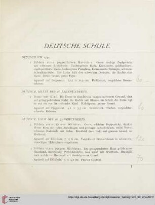 Deutsche Schule (Nr. 1-33)