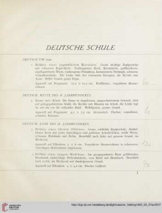 Deutsche Schule (Nr. 1-33)
