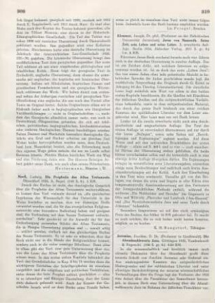 310-312 [Rezension] Jeremias, Joachim, Die Abendmahlsworte Jesu