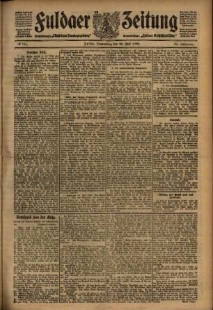 Ausgabe vom Donnerstag, den 22. Juli 1909.