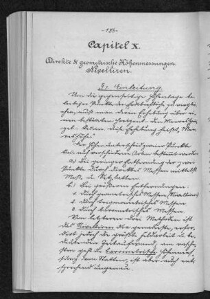 Direkte und geometrische Höhenmessungen (Nivelliren)