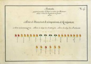 WHK 36 Sammlung von Schlachtordnungen: Schlachtordnung der siegreichen Schweden gegen die Dänen auf der Insel Rügen, 8. Januar 1678