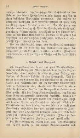 5. Arbeiter und Bourgeois.