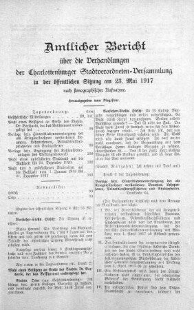 23. Mai 1917