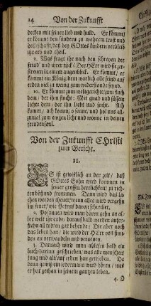 Von der Zukunfft Christi zum Gericht
