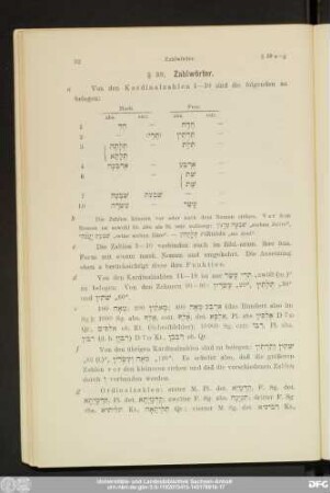 § 39. Zahlwörter.