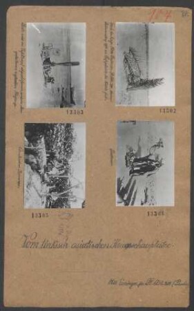 Reste eines im Luftkampf abgeschoßenen und ins Meer gefallenen englischen Flugzeugs