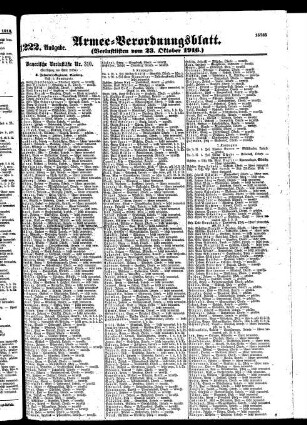 1222.Ausgabe. Montag, 23. Oktober 1916