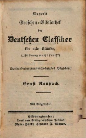 Ernst Raupach : mit Biographie
