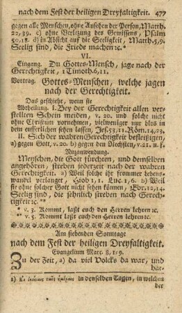 Am siebenden Sonntage nach dem Fest der heiligen Dreyfaltigkeit