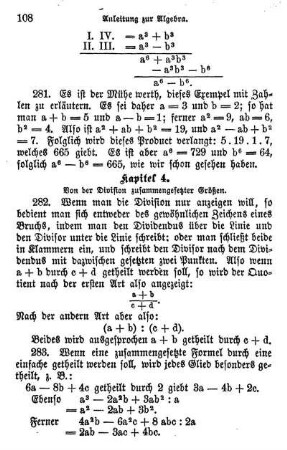 4. Von der Division zusammengesetzter Größen.