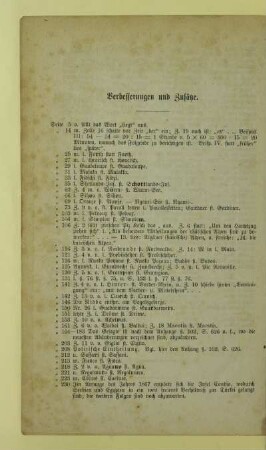Verbesserungen und Zusätze