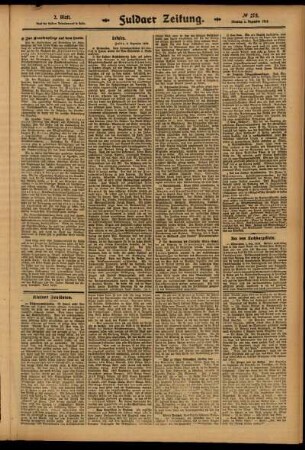 Zweite Ausgabe vom Dienstag, den 02. Dezember 1913.