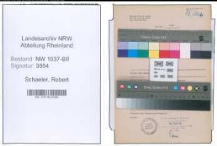 Entnazifizierung Robert Schaeler , geb. 11.12.1906 (Beamter)