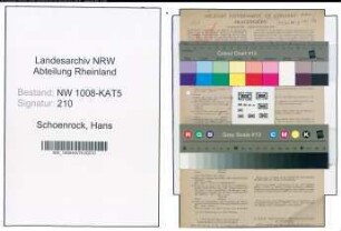 Entnazifizierung Hans Schoenrock , geb. 18.05.1913 (Kaufm.Angestellter)