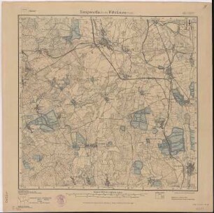 Section Königswartha - Wittichenau aus: Topographische Karte (Meßtischblätter) Sachsen
