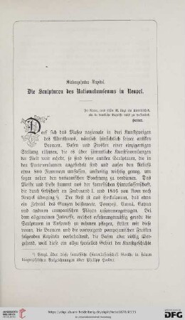 Siebenzehntes Kapitel: Die Sculpturen des Nationalmuseums in Neapel