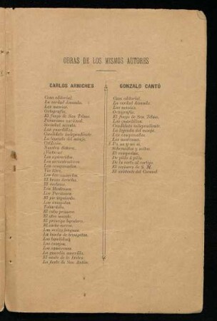 Obras de los mismos autores