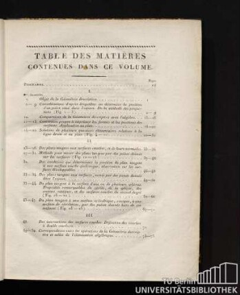 Table Des Matières Contenues Dans Ce Volume.