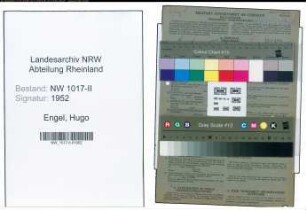 Entnazifizierung Hugo Engel , geb. 04.08.1902 (Versandleiter)