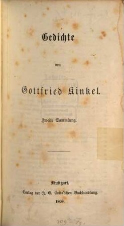 Gedichte, 2