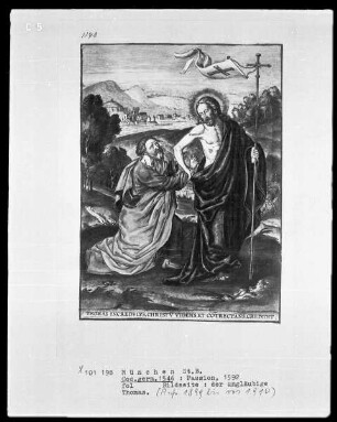 Passio unseres Herrn und Heilands Jesu Christi. Mit schönen Figuren geziert — Der ungläubige Thomas