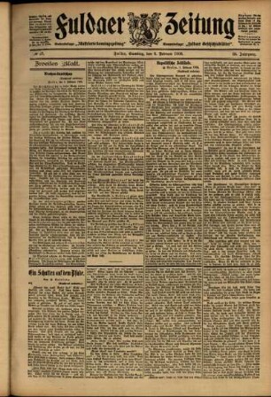 Zweite Ausgabe vom Samstag, den 03. Februar 1906.