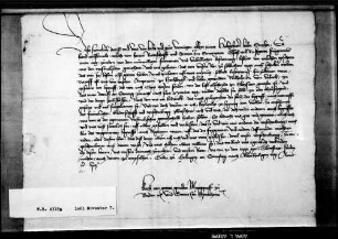 Markgraf Karl von Baden schreibt an Graf Ulrich V. wegen einer Einung wider die Übergriffe der westfälischen Gerichte.