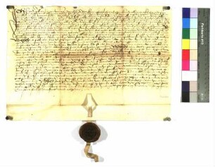 Lehensbrief des Herdegen von Hürnheim zu Wöllstein