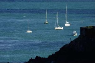 Frankreich. Bretagne. Ille et Vilaine. Pointe du Grouin. Leuchtturm