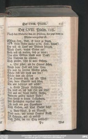 Der CVIII. Psalm. 108.