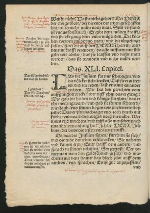 Das .XLI. Capitel. - Das .L. Capitel.