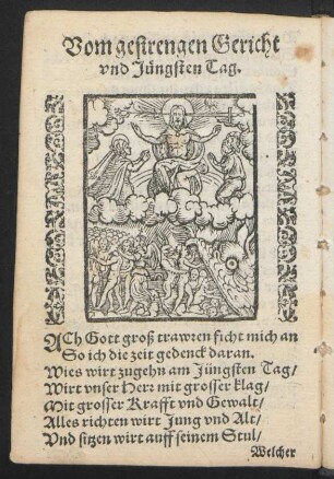 Vom gestrengen Gericht und Jüngsten Tag.