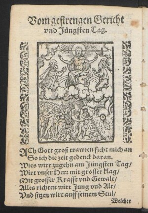 Vom gestrengen Gericht und Jüngsten Tag.