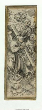 Engel mit Leidenswerkzeugen (Kreuz, Dornenkrone, Hammer und Zange)