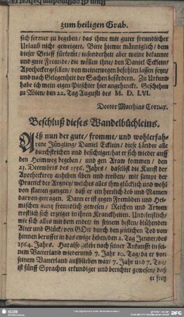 Beschluß dieses Wandelbüchleins