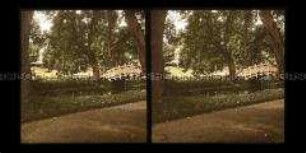 Blick zum Sonnentempel im Schlosspark, Eutin