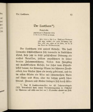 83-94, Der Landsturm