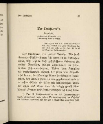 83-94, Der Landsturm