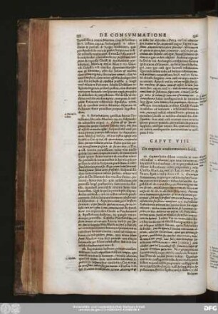 Caput VIII. De cognatis consummationis seculi.