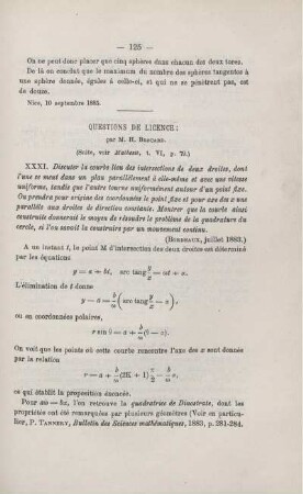 QUESTIONS DE LICENCE.