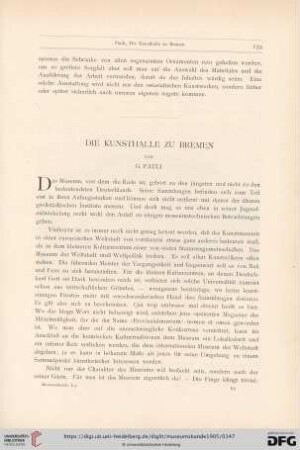 1: Die Kunsthalle zu Bremen
