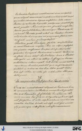 [fol. 44] De recipiendis professoribus academicis