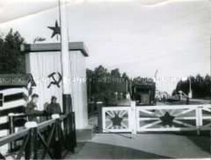 Der Kontrollpunkt Marienborn nach dem Ende der Berlin-Blockade